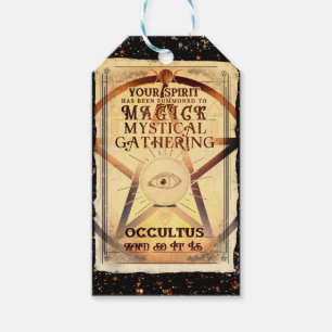 Étiquettes-cadeau Magick Mystical Gthering Fortune Teller Eye Party
