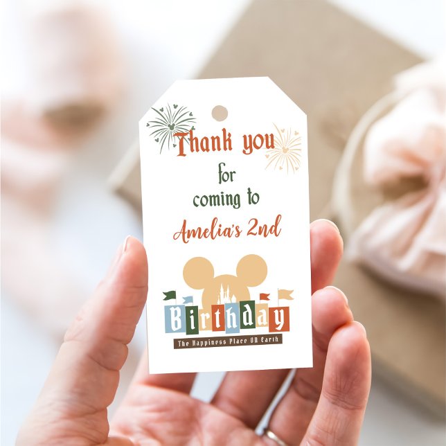 Étiquettes-cadeau Magique Anniversaire le plus heureux sur Terre Ann (Créateur téléchargé)