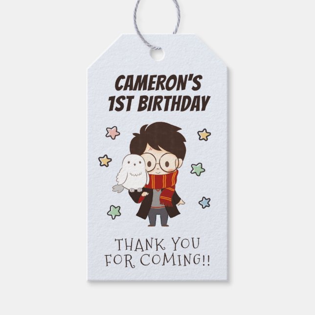 Étiquettes-cadeau Magique HARRY POTTER™ et Hogwarts (Devant)