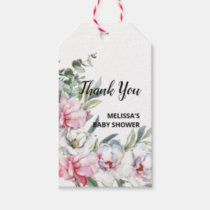 Étiquettes-cadeau Magnolia Blush Rose Merci