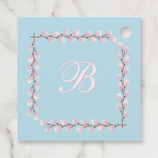 Étiquettes Cadeau Magnolia Collection Spun Sugar Blue Arrière - plan (Dos)