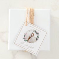Magnolia Floral Gold Circle Photo Enregistrer la d