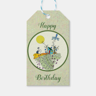 Étiquettes-cadeau Maison de chat