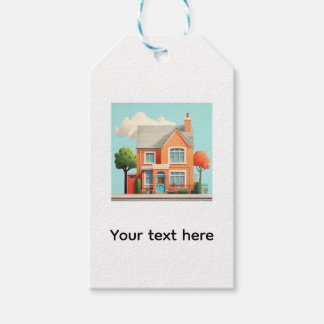 Étiquettes-cadeau Maison, maison moderne
