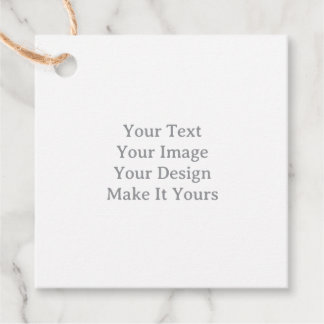 Étiquettes Cadeau Make Your Own 2" x 2" Square Jute Twine Favor Tags