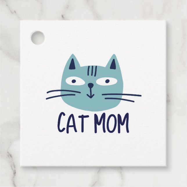 Étiquettes Cadeau Maman de chat (Devant)