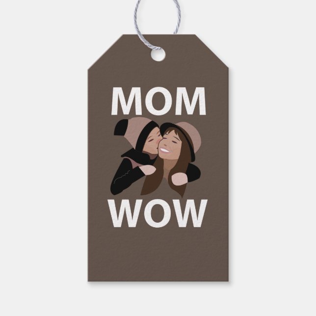 Étiquettes-cadeau Maman et enfant Maman  (Devant)