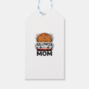 Étiquettes-cadeau Maman Halloween Ma Première Vintage Fantomatique_1