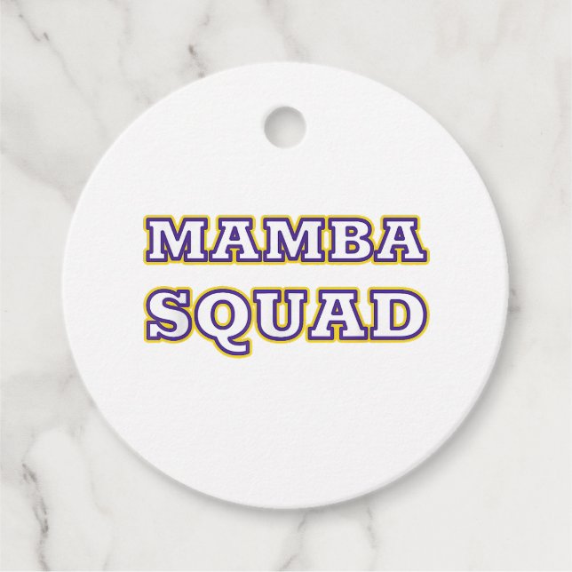Étiquettes Cadeau Mamba Squad drôle Vêtements pour Amateur de serpen (Devant)