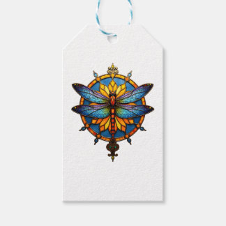 Étiquettes-cadeau Mandala Dragonfly Luminous Sacred Geometry Spiritu