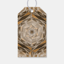 Mandala géométrique sépia