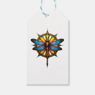 Étiquettes-cadeau Mandala Libellule Lumineuse Géométrie Sacrée Spiri