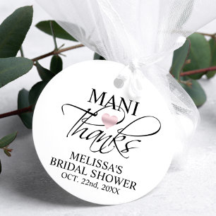 Étiquettes Cadeau MANI Merci Baby shower nuptiale ongle polonais
