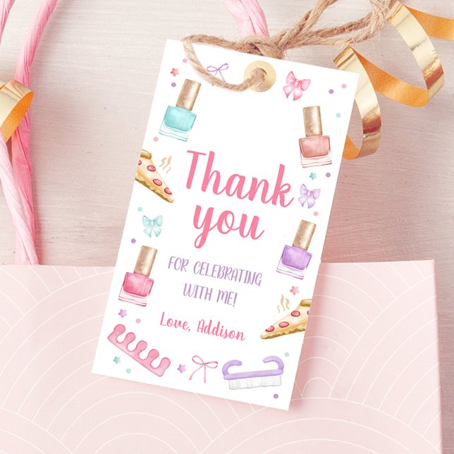 Étiquettes-cadeau Manucure et Pédicure Fête Manucure Pédicure Vernis (Créateur téléchargé)