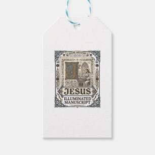 Étiquettes-cadeau Manuscrit de Jésus Foi chrétienne vintage Jésus