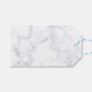 Étiquettes-cadeau Marbre Blanc Moderne