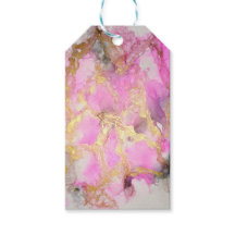 Marbre rose et or
