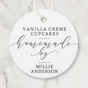Étiquettes Cadeau Marchandises faites maison - Pâtisserie