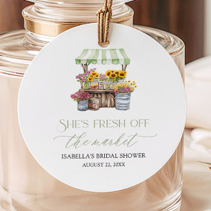 Étiquettes Cadeau Marché des Fermiers Frais Mariage Shower