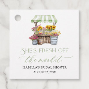 Étiquettes Cadeau Marché des Fermiers Frais Mariage Shower