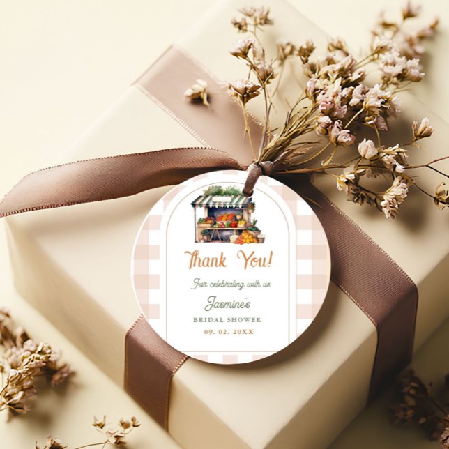 Étiquettes Cadeau Marché des jeunes mariées Fresh Off The Market  (Créateur téléchargé)