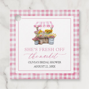 Étiquettes Cadeau Marché Frais Bridal Shower