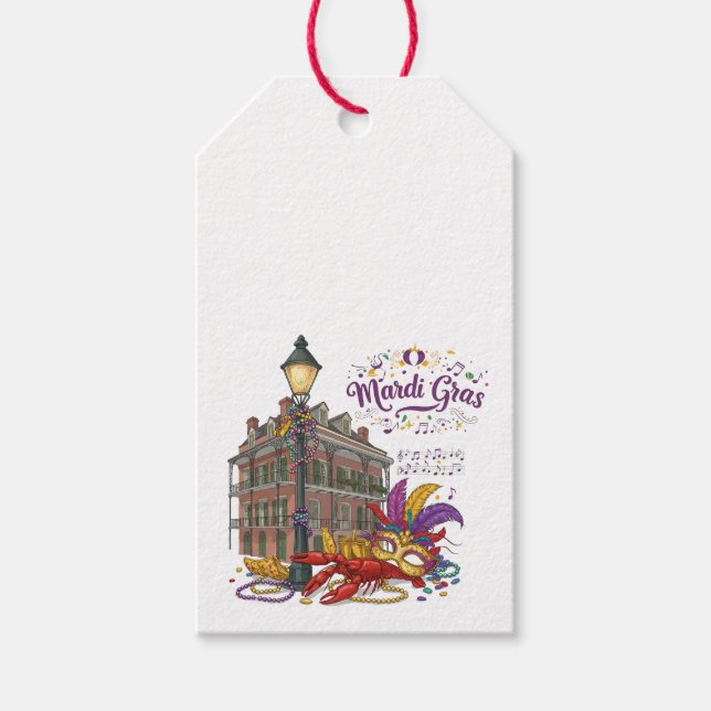 Étiquettes-cadeau Mardi gras (Devant)