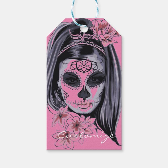 Étiquettes-cadeau Mardi Gras Masque Thunder_Cove (Devant)