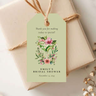 Étiquettes-cadeau Margarita Fiesta Floral Baby Shower de Mariage