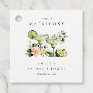 Étiquettes Cadeau Margs & Matrimony Floral Bridal Shower