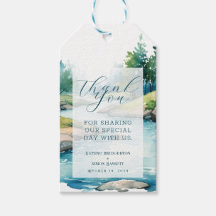 Étiquettes-cadeau Mariage à la Montagne Brumeuse