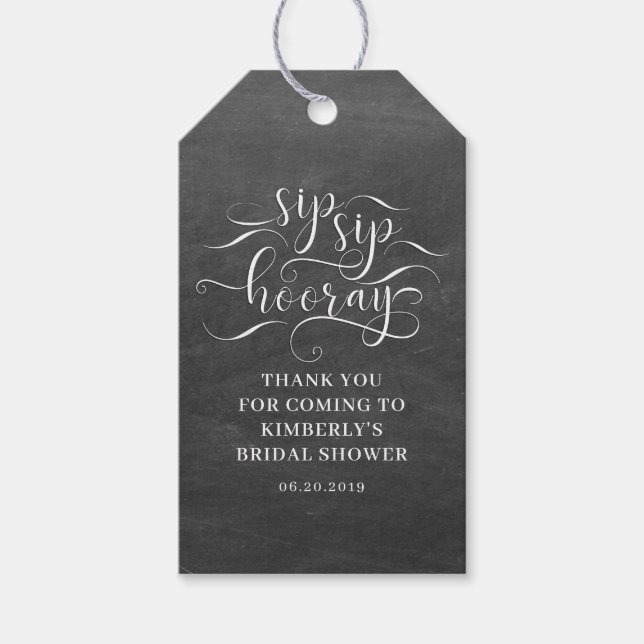 Étiquettes-cadeau Mariage à Sip Sip Hooray (Devant)