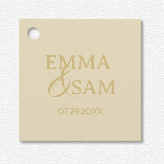 Étiquettes Cadeau Mariage blanc Lotus (Créateur téléchargé)