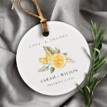 Étiquettes Cadeau Mariage botanique minimal Citrus Lemon<br><div class="desc">Si vous avez besoin d'une personnalisation supplémentaire,  n'hésitez pas à m'envoyer un message sur yellowfebstudio@gmail.com .</div>