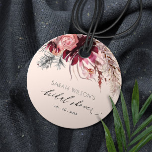 Étiquettes Cadeau Mariage Champêtre Fleurs de Bourgogne Herbe de Pam