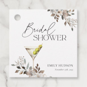 Étiquettes Cadeau Mariage civil avec cocktail Dirty Martini