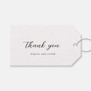 Étiquettes-cadeau Mariage Classique Élégant