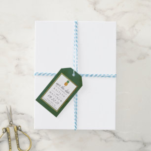 Étiquettes-cadeau Mariage D'Ananas Tropical Enregistrer La Date