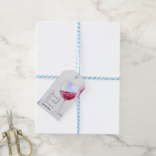 Étiquettes-cadeau Mariage de cave à vin