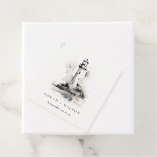 Étiquettes Cadeau Mariage de croquis noir et blanc