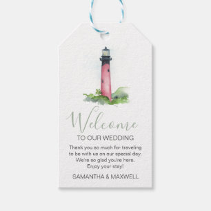 Étiquettes-cadeau Mariage de Destination Bienvenue Aquarelle