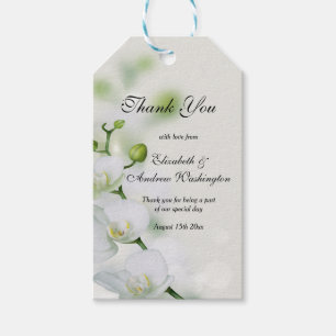 Étiquettes-cadeau Mariage de fleurs d'orchidées