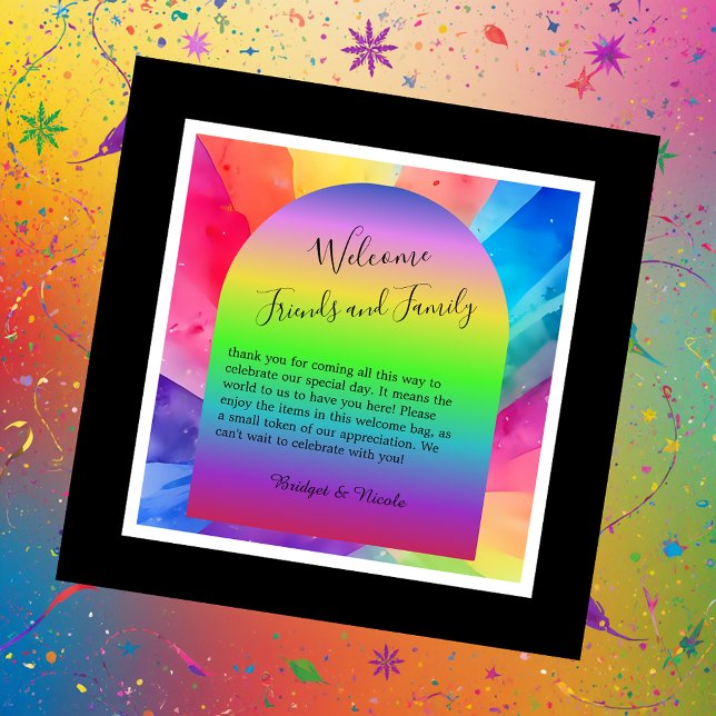 Étiquettes Cadeau mariage de la fierté lgbtq (Créateur téléchargé)