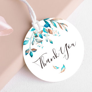 Étiquettes Cadeau Mariage de la marine moderne verte