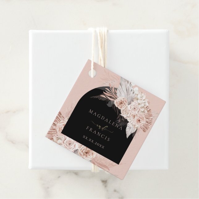 Étiquettes Cadeau mariage de l'arc (En situation)