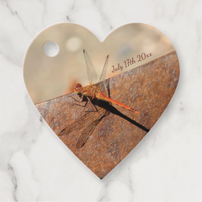 Étiquettes Cadeau Mariage de libellules fantaisie (Devant)