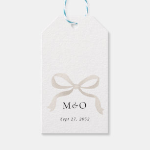 Étiquettes-cadeau Mariage de message du Merci de la boue blanche ivo
