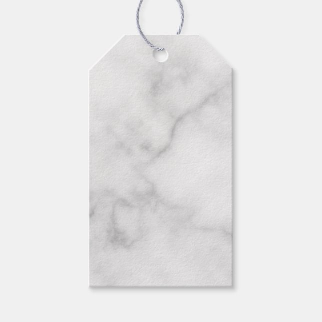 Étiquettes-cadeau Mariage de script moderne Conseils & Wis Marbre bl (Devant)