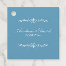 Mariage de style Régence bleu