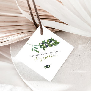 Étiquettes Cadeau Mariage de verger d'aquarelle